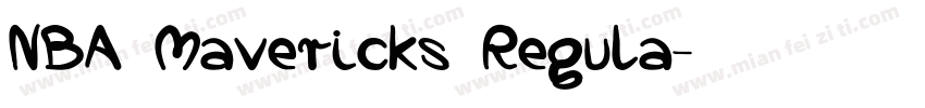 NBA Mavericks Regula字体转换